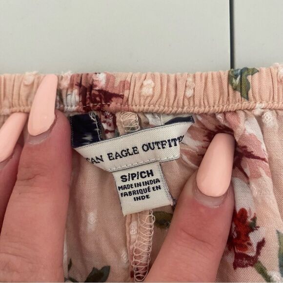 AMERICAN EAGLE Off The Shoulder Floral Crop Top - Picture 11 of 11